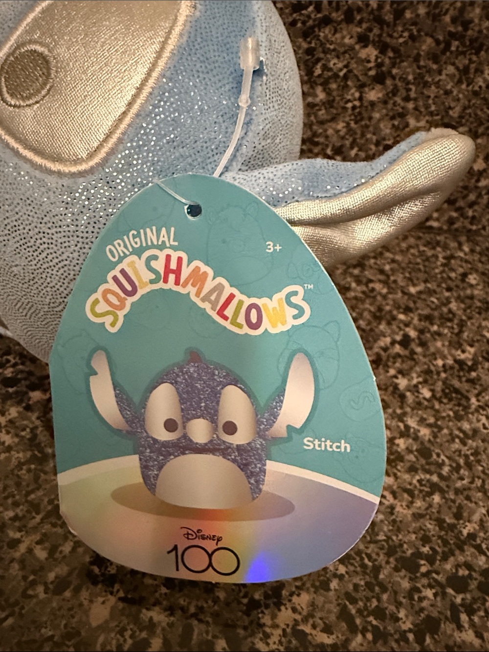Disney 100th Anniversary Edition Stitch Sqishmallow 5” NWT